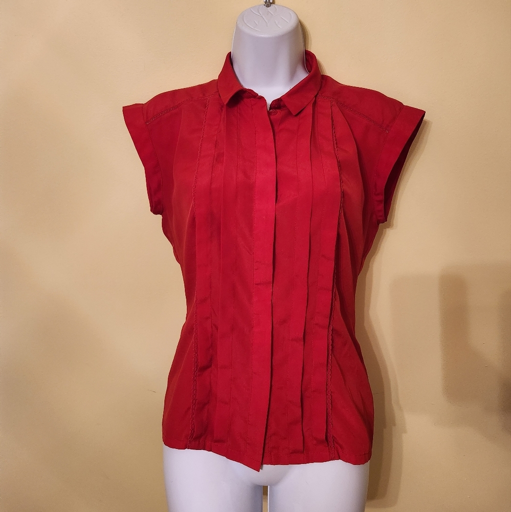 Red button up blouse, Jason Wu for Target